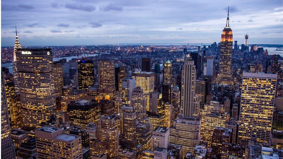 Skyline of midtown New York City