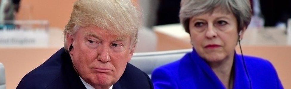 US President Donald Trump and UK Prime Minister Theresa May