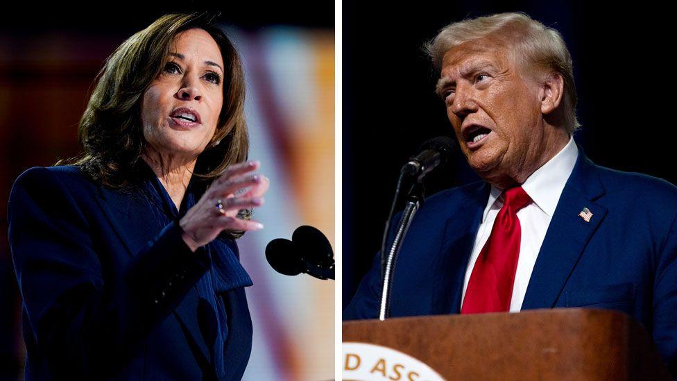 Kamala Harris and Donald Trump