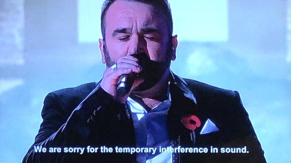 The sound issues affected Danny Tetley's performance