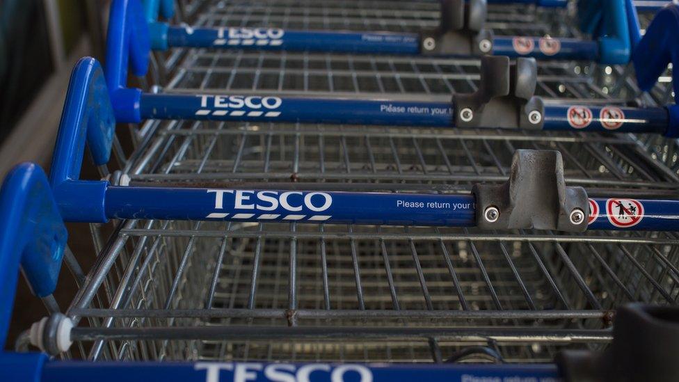 Tesco trolleys