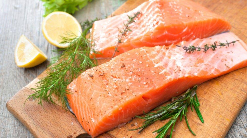 Salmon fillets