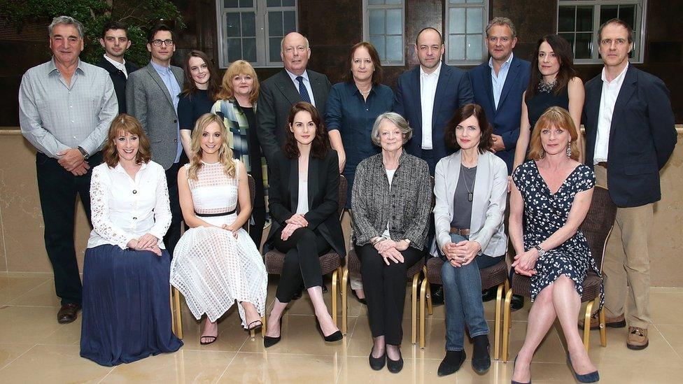 The Downton cast at the launch for the final series in 2015