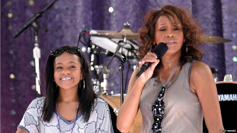 Bobbi Kristina Brown and Whitney Houston