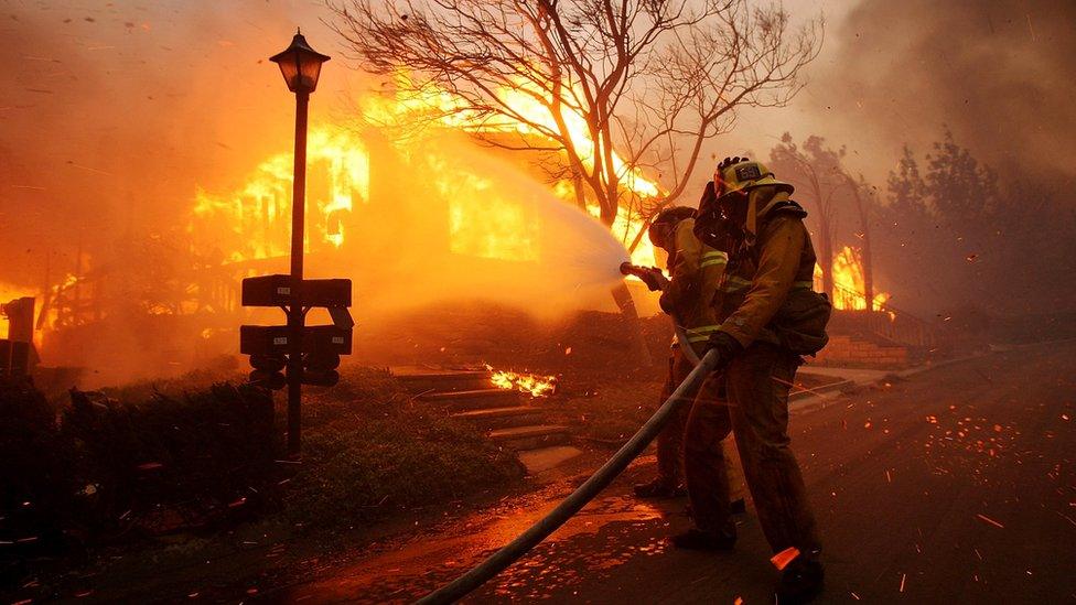 Firefighters in Glendale