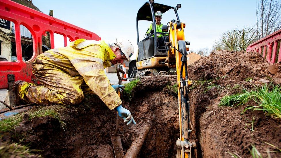 Severn Trent Water workers