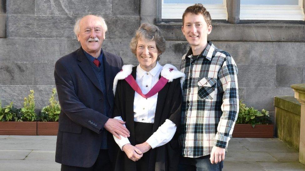 Dr Judith Coles with her family