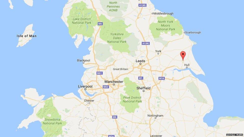 Beverley in Yorkshire on Google Maps