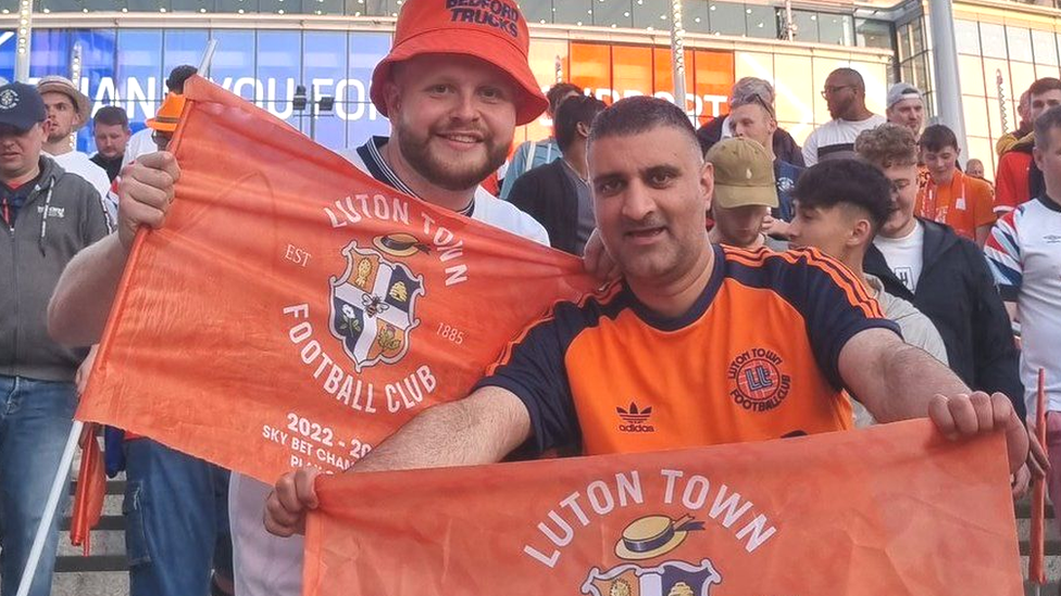 Kieron Barnes and Tariq Khan at Wembley