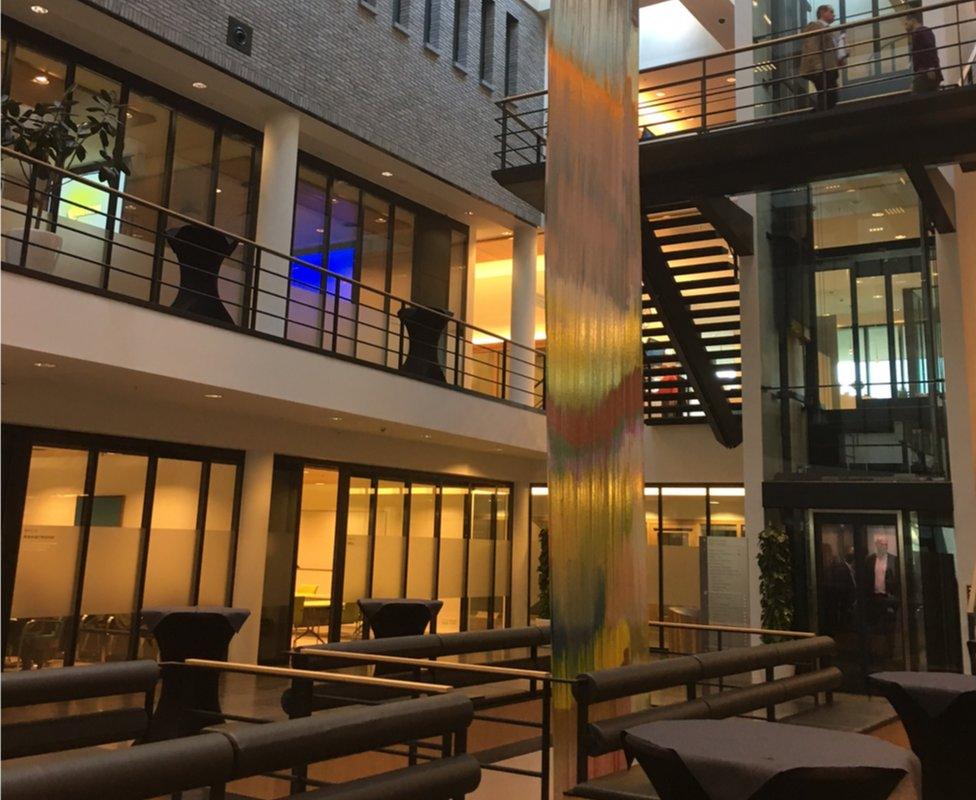 The interior of Europol headquarters in The Hague