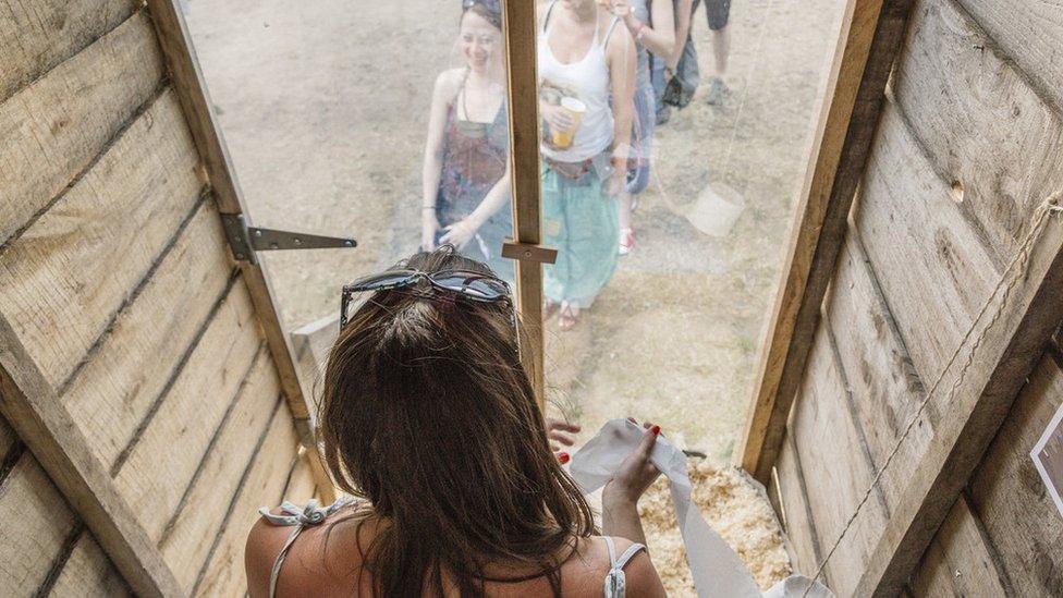 One Talking Toilet has a two-way mirror door