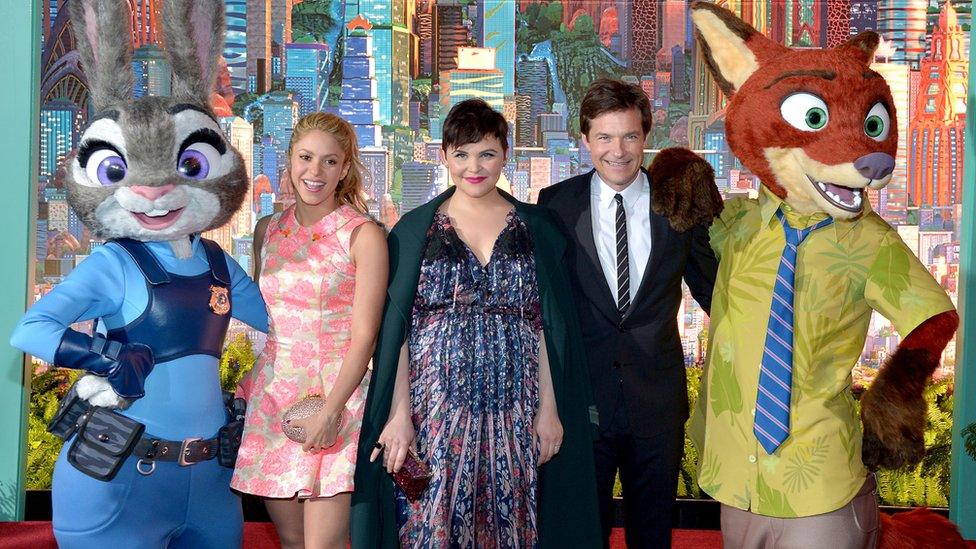 The cast of Zootopia