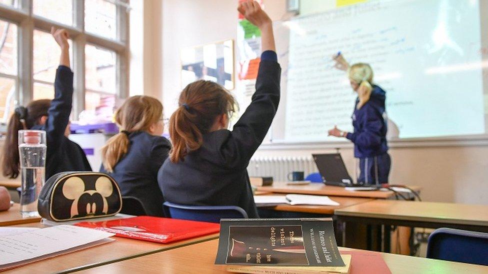 A stock image of a classroom