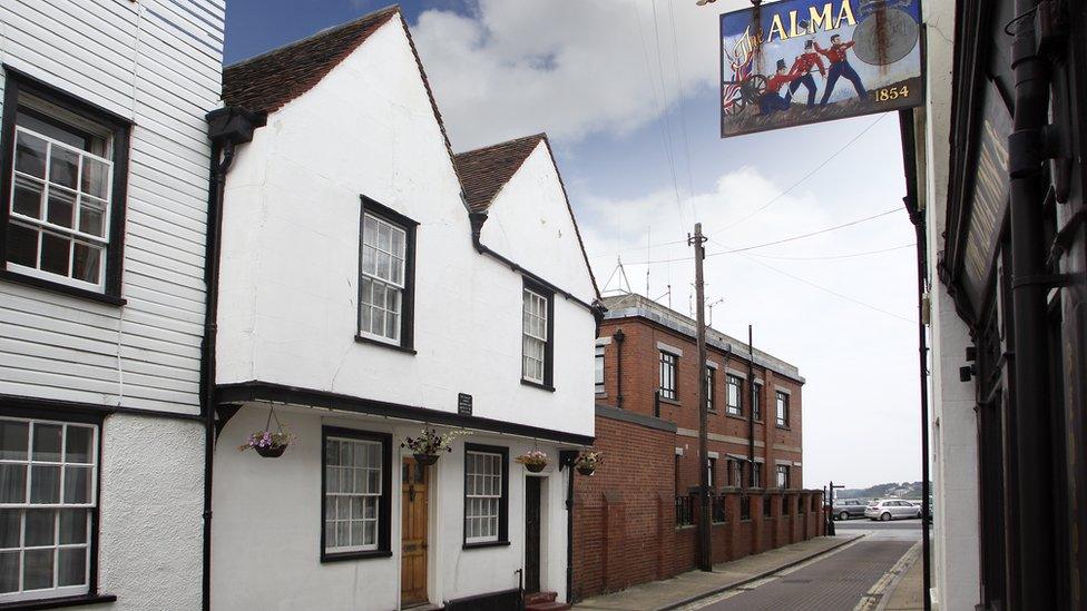 Christopher Jones' home in Harwich