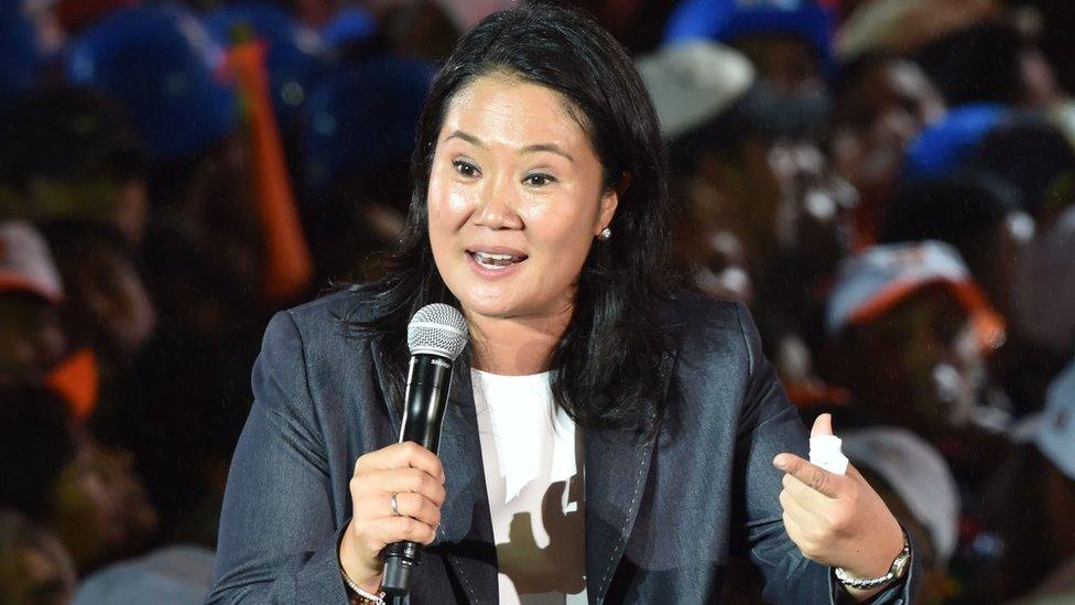 Peruvian presidential candidate Keiko Fujimori