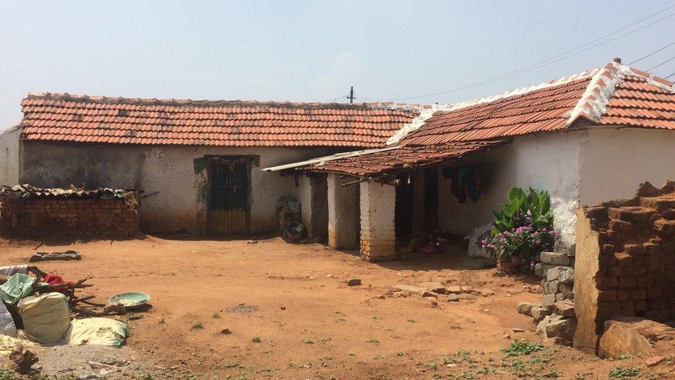 Deserted houses in the village