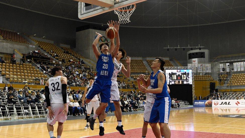 South Korean team playing Taiwan