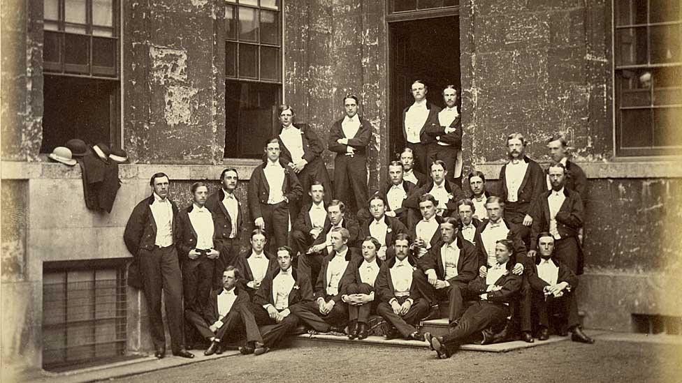 Bullingdon club in evening dress