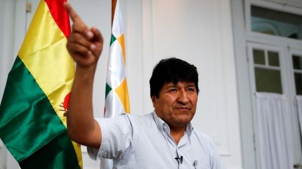 Former Bolivian President Evo Morales. File photo