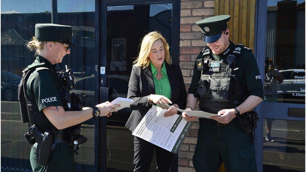 psni launch mother and baby home leaflet drop