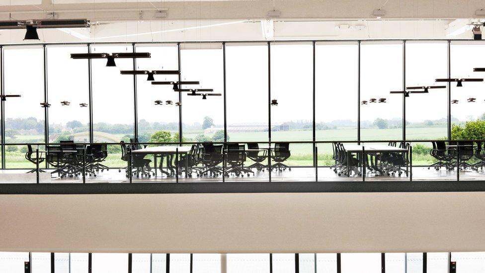 Workspaces at Dyson's Hullavington facility