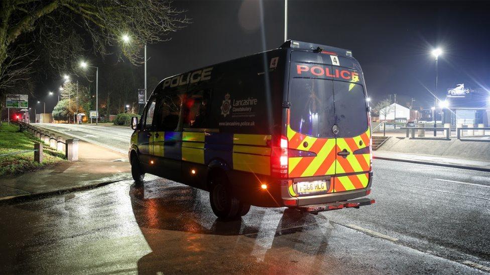 Police at Deepdale