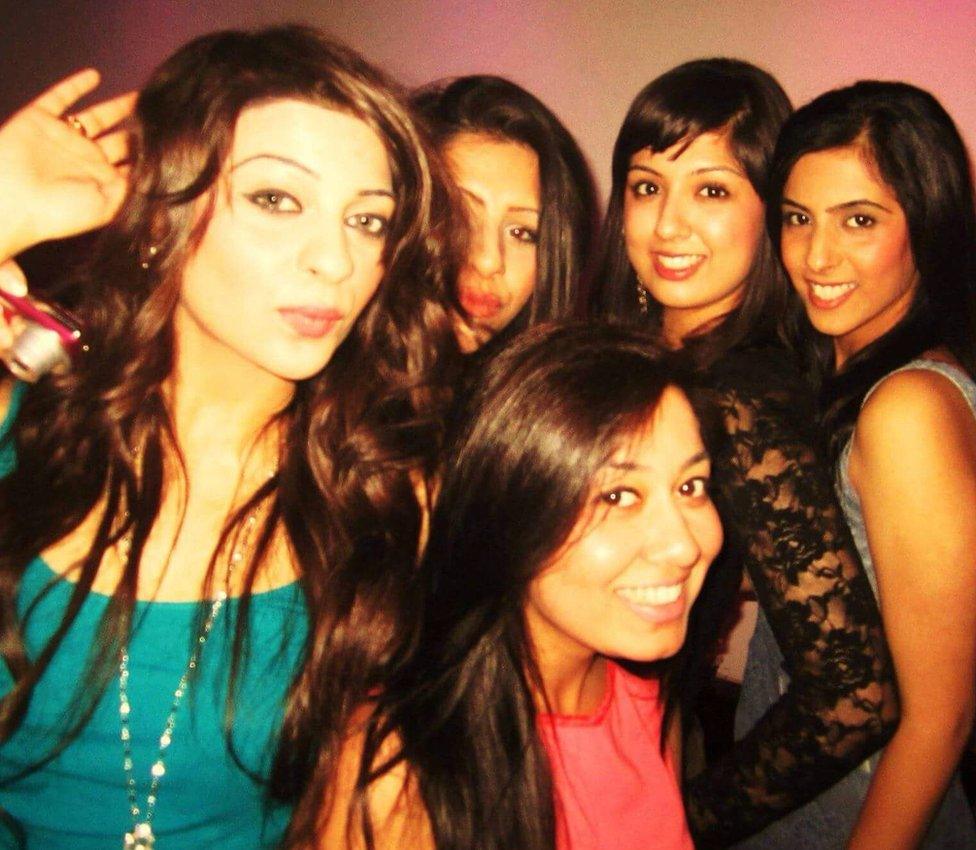 Meera Dalal with a group of friends