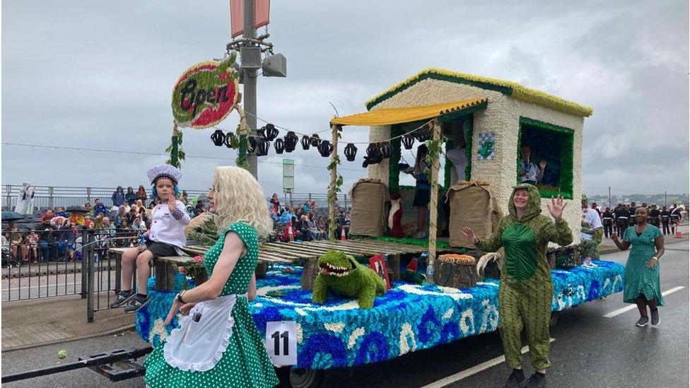 A photo of the float