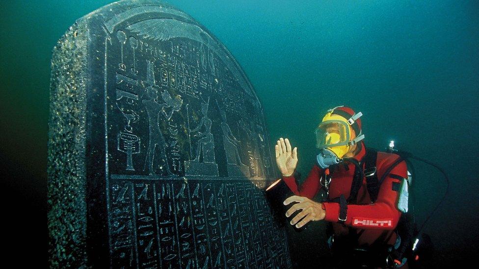 Stele inscribed with royal decree from Thonis-Heracleion