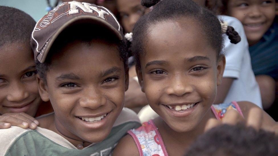 Catherine and his cousin Carla, Guevedoces in the Dominican Republic