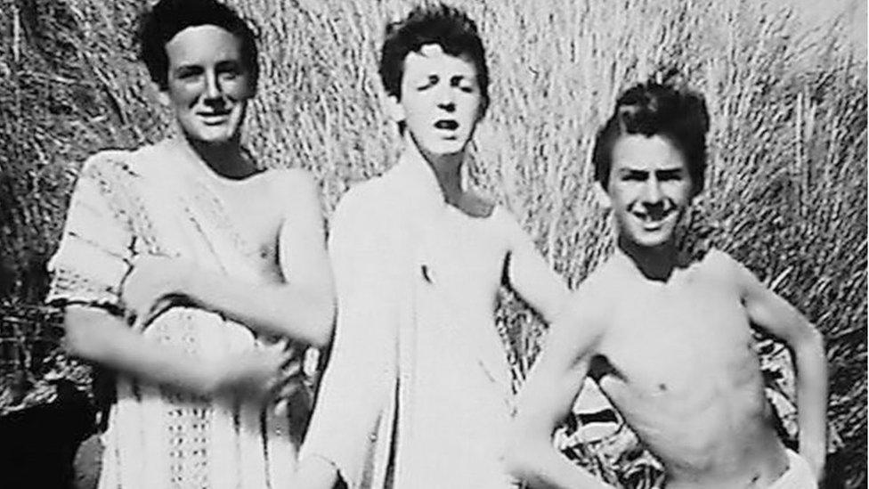 Sir Paul McCartney, George Harrison and John Brierley