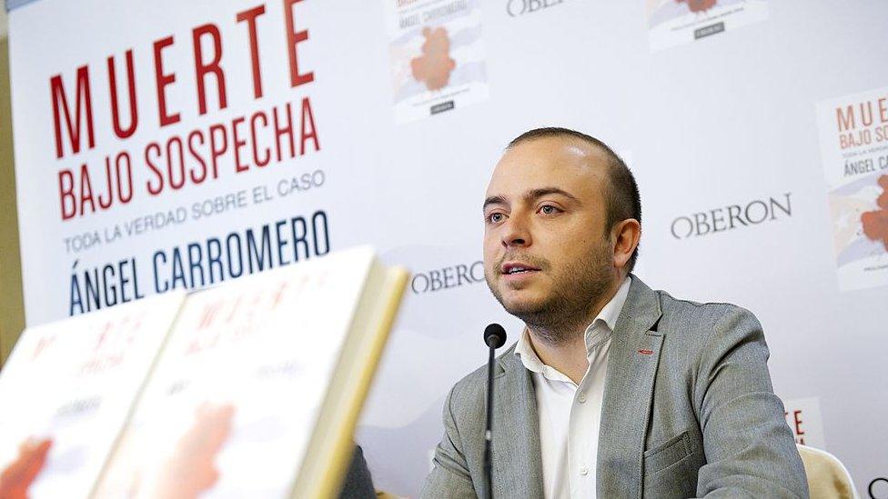 Angel Carromero attends the 'Muerte Bajo Sospecha' presentation at Hotel Wellington on March 25, 2014 in Madrid, Spain