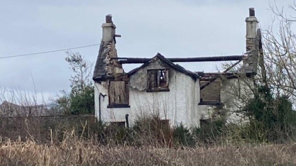 House destroyed by fire