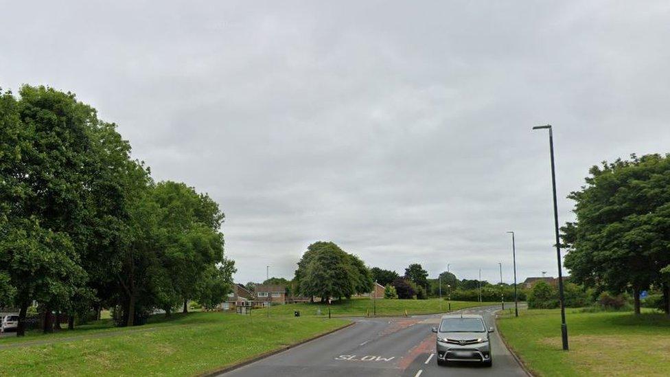 Stainton Way at the junction with Cypress Road