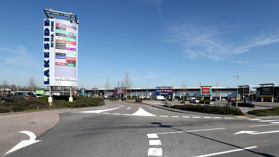 Lakeside shopping complex, Essex