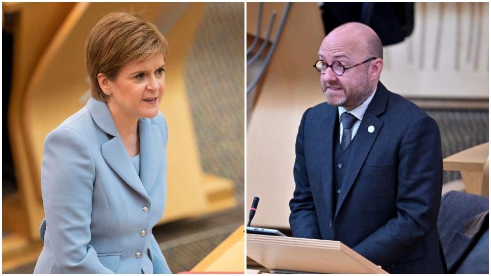 Nicola Sturgeon and Patrick Harvie