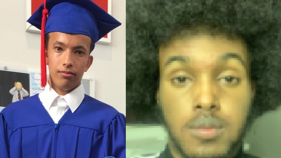 Victim Yahya Sharif (L) and suspect Abdirahaman Yussuf (R)