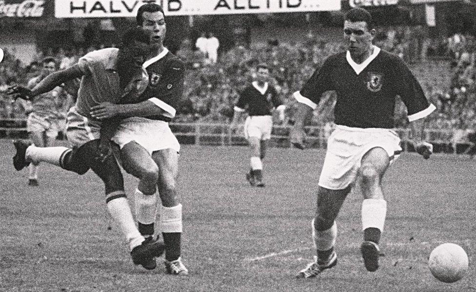 Wales v Brazil in the World Cup 1958