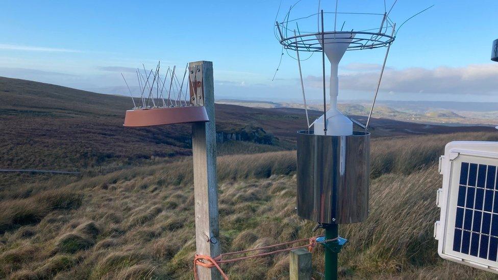 nitrogen measuring equipment on Cuilcagh