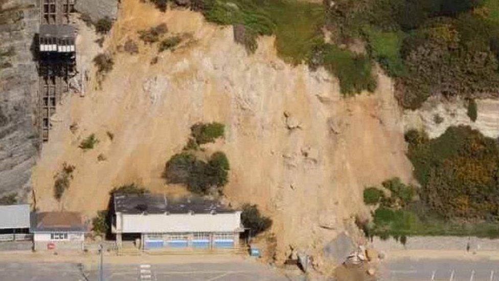 Bournemouth landslip