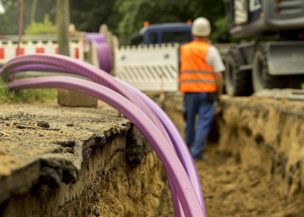 Road works for broadband