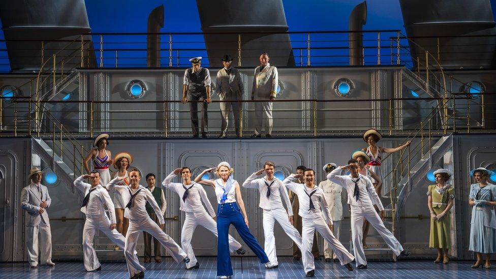 The cast of Anything Goes