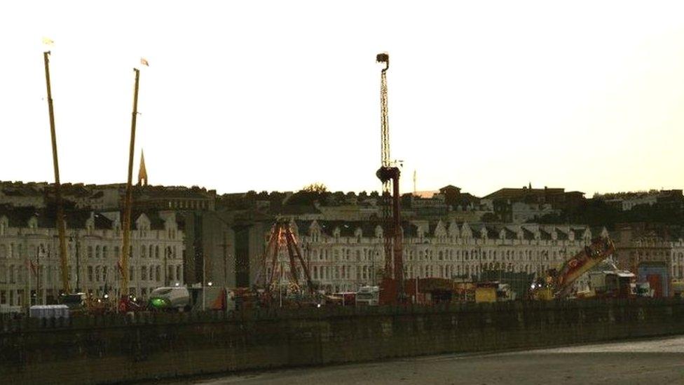 Douglas Promenade with funfair