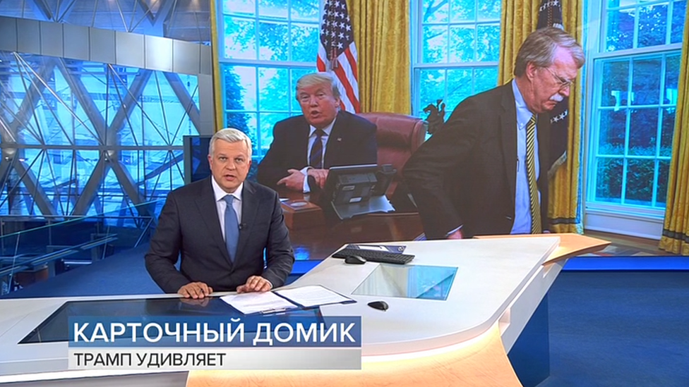 Screenshot from Russian state TV