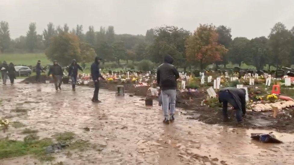 Families working at Handsworth Cemetery