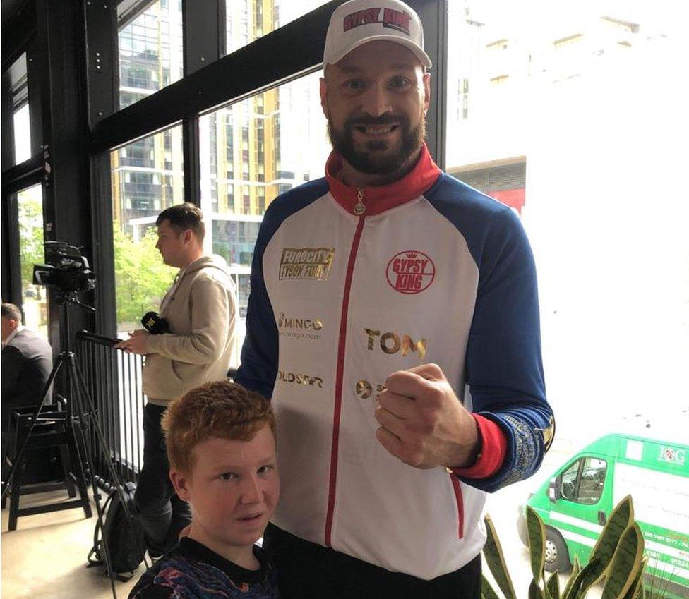 Tyson Fury with Marshall Janson