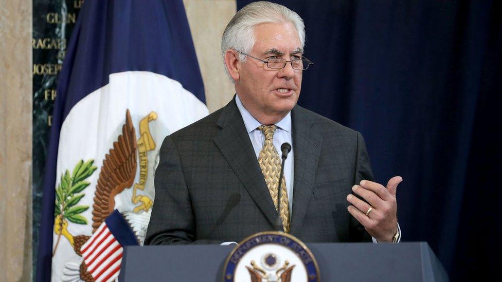 US Secretary of State Rex Tillerson