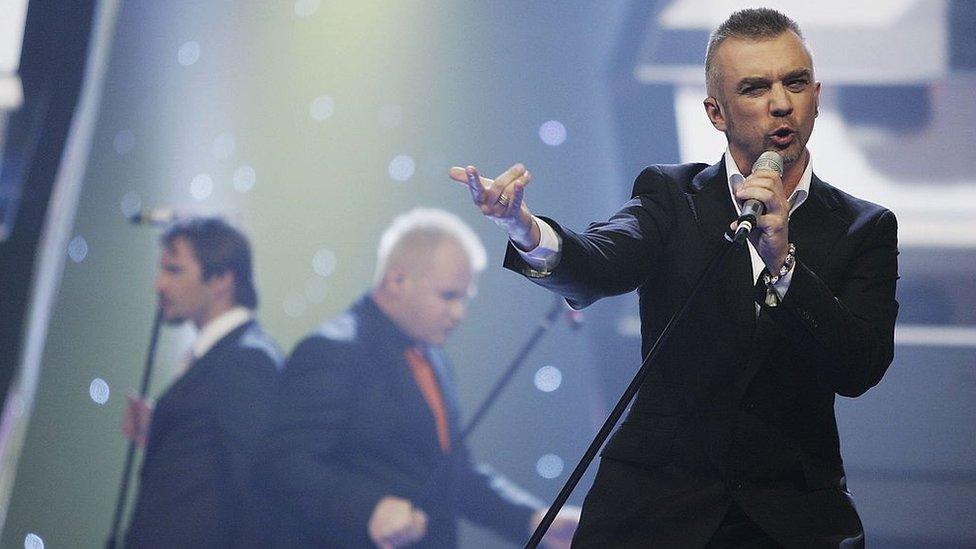 LT United performing at Eurovision 2006.