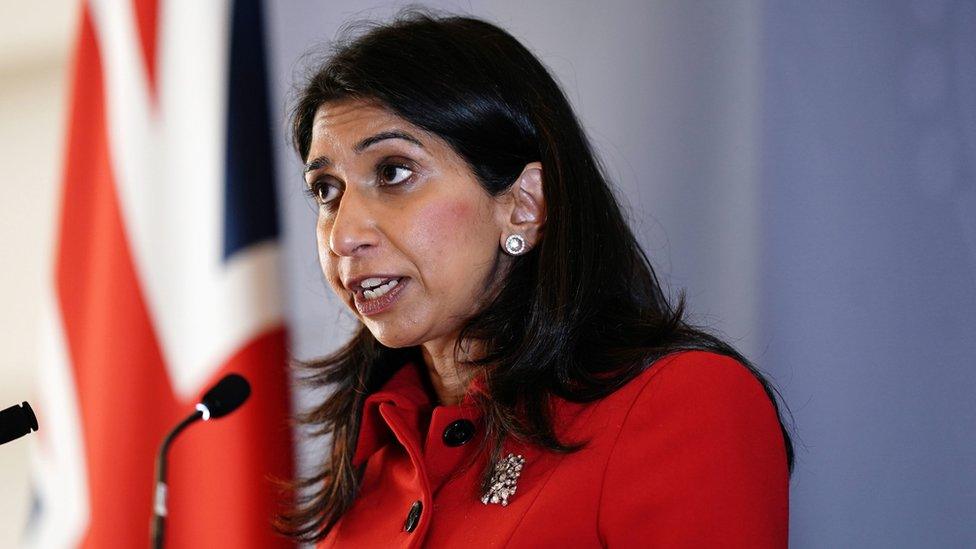 Home Secretary Suella Braverman during her speech in Westminster, London, for the launch of counter-terrorism strategy Contest 2023