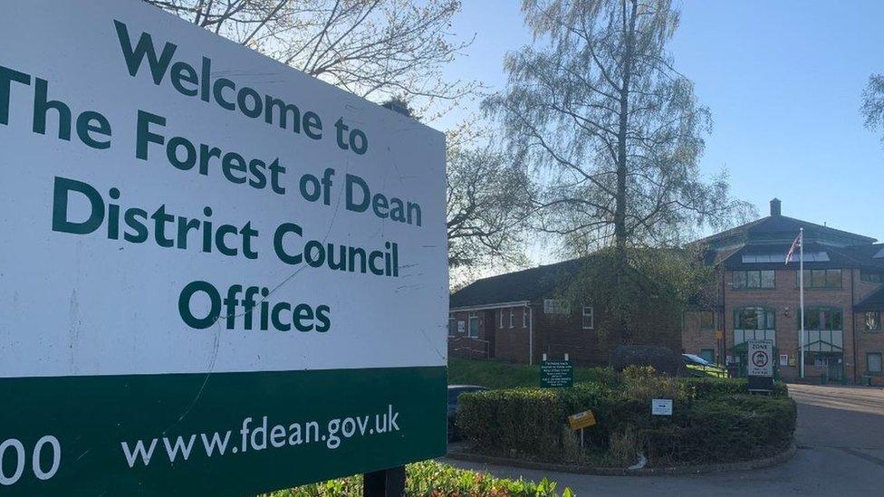 Exterior of the Forest of Dean District Council offices in Coleford